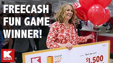 Earn Free Ways to Shop | Kmart FREECASH Fun Game Winner Shopping Spree
