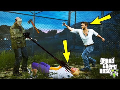 HAKKI VE NECLA 13 CUMA JASON İLE KAFES DÖVÜŞÜ YAPIYOR! - GTA 5 ZOMBİ KIYAMETİ