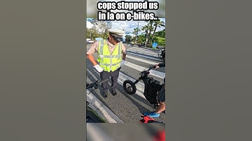 Cops Stopped Us On Our E-Bikes in LA & This Happened.. 😳