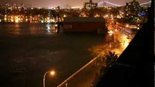 Hurricane Sandy - outside Astoria apt bldg