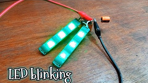 How to make LED flasher-Led blinking circuit (Using relay)