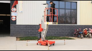 SKYSTAIR aluminum man lift and aerial work platform operation test