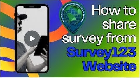 How to share published surveys from ArcGIS Survey123 Website