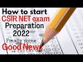 How to start CSIR NET life science preparation