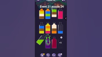 #lovewater #gaming #event 21 #puzzle 24 #watersortpuzzle #‎⁨@puzzlesolveplayer⁩ 
