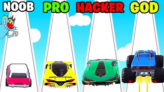 NOOB vs PRO vs HACKER | In Level Up Car | With Oggy And Jack | Rock Indian Gamer |