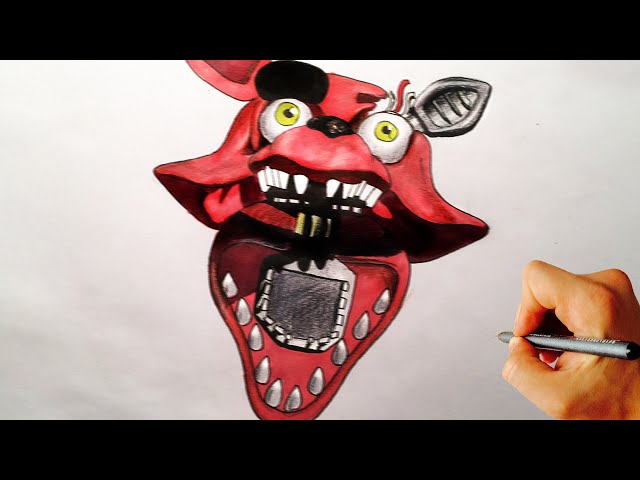 Withered Foxy Five Nights at Freddy's Character Art Hand 