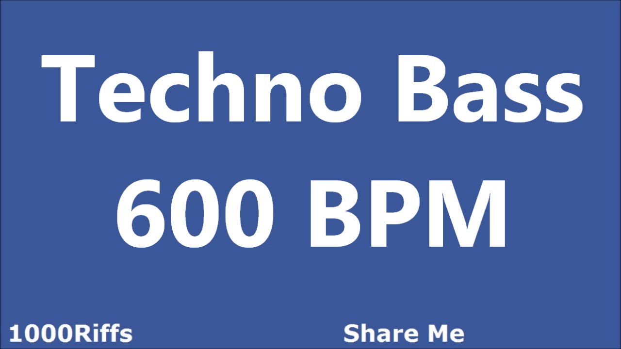 Techno Bass E2 Metronome : 600 BPM 