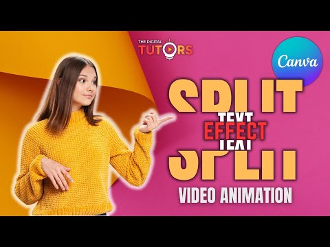 Split Text Animation | Canva Animations and Videos