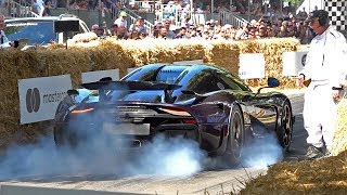 1500HP Koenigsegg Regera Accelerations & BURNOUTS @ FOS Goodwood 2019