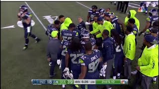 Gruesome Chris Carson Injury! Carted off Field in 4th Quarter!