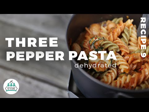 Dehydrated Hiking Food Recipes - 3 Pepper Pasta Recipe