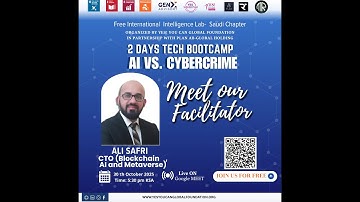 Ali Safri on Strategic Defense Models and AI’s Role in Strengthening Cybersecurity | 2 Days Bootcamp