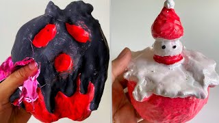 Plaster Clay Cracking & Slime ASMR Video #657