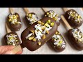 Pistachio and chocolate magnums / ماكنوم الفستق والشوكلاته