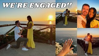 WE&#39;RE ENGAGED!! Our Proposal Story