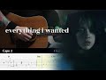 everything i wanted - Billie Eilish - Fingerstyle Guitar TAB Chords
