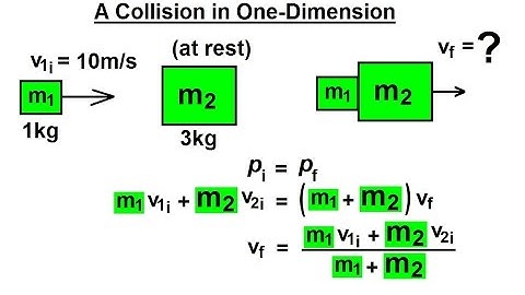 Physics 9.5  Introduction to Momentum (3 of 9) A Collision in 1-Dimension