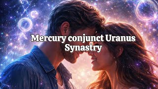 Mercury conjunct Uranus Synastry #astrology #mercuryuranusaspect #synastry #mercuryconjuncturanus