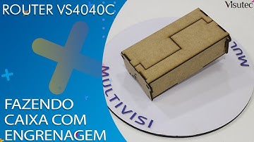 Visutec | Router VS4040C | Fazendo caixa com engrenagem