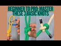 How to Tie 3 Essential Knots | Overhand, Figure-8 &amp; Sheet Bend Tutorial #knottutorial #diy
