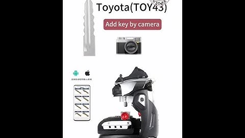 How to cut Toyota TOY43 by Camera Key  in Magic Tank 2M2 Key Cutting Machine