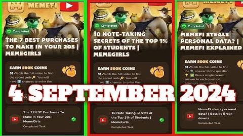 memefi YouTube video code |  10 Note-taking Secrets of the Top 1% of Students | MemeGirls | memefi |