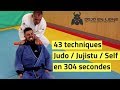 43 techniques de Judo et de Jujitsu en 5 minutes