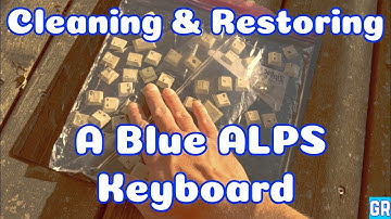 Cleaning & Restoring a Mechanical Keyboard with Blue Alps Switches
