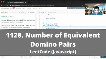 How to Solve "1128 Number of Equivalent Domino Pairs" on LeetCode? - Javascript