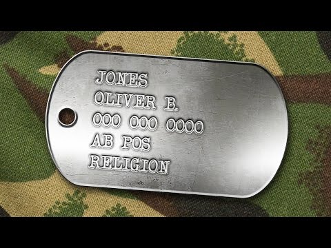 Photoshop Tutorial: Part  - How to Create a Classic, Military Dog Tag