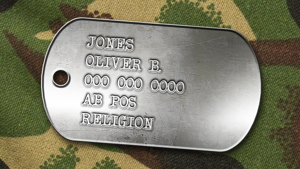 Photoshop Tutorial: Part 10 - How to Create a Post-10970s, Military Dog Tag  (G Tag)