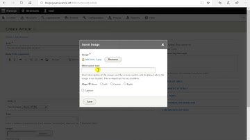 How to add image in CKEditor without Alternative text requirment in drupal 8