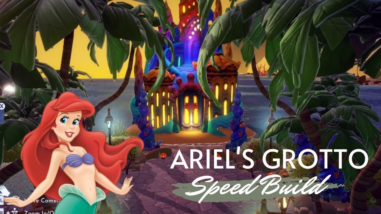 Ariel's Grotto Speed Build Dreamlight Valley YouTube