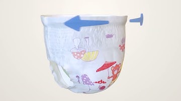 3D Product Modeling Animation Video ad || kids Huggies diaper Ads || 3D animation video AD maker