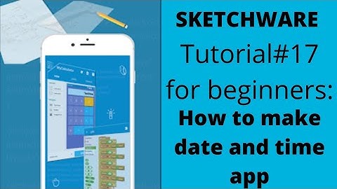 How to see date and time in app in sketchware: tutorial#17