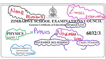 N2022 A LEVEL PHYSICS PAPER 3 ( ZIMSEC)