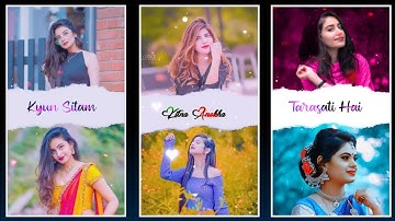 Vita App Dual Photo Lyrics Video Editing | Dual Picture Lyrics Status Video Editing In Vita App