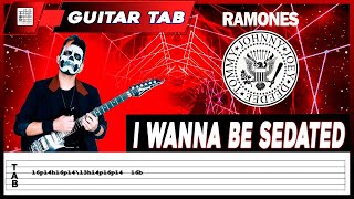 Ramones - I Wanna Be Sedated | Guitar cover (+ Tab)
