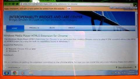 How to add Windows Media Player Extension for Chrome