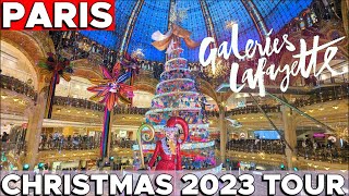 PARIS GALERIES LAFAYETTE at CHRISTMAS | Food & Decoration tour | Vlogmas 2023 video #1