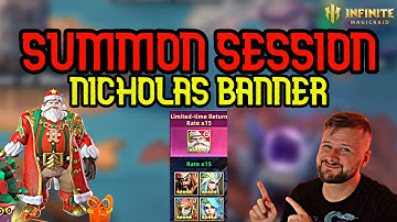 Nicholas Limited Rate Banner Summon Session! Good Luck Everyone - Infinite Magicraid