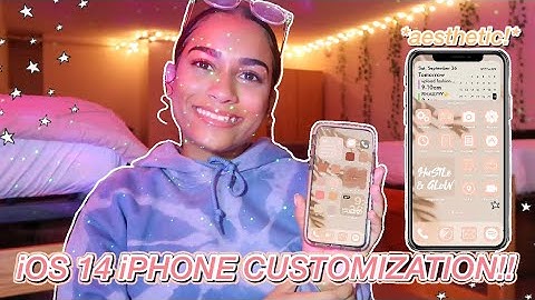 HOW TO: iOS 14 iPhone customization!! (aesthetic home screen layout + custom app icons) | Melody