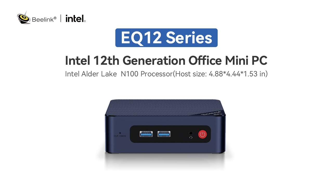 Beelink EQ12, 16GB DDR5 Mini PC, Dual 2.5GbE network ports
