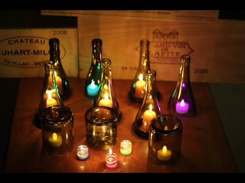 Manualidades con botellas de vidrio/Como decorar una botella 