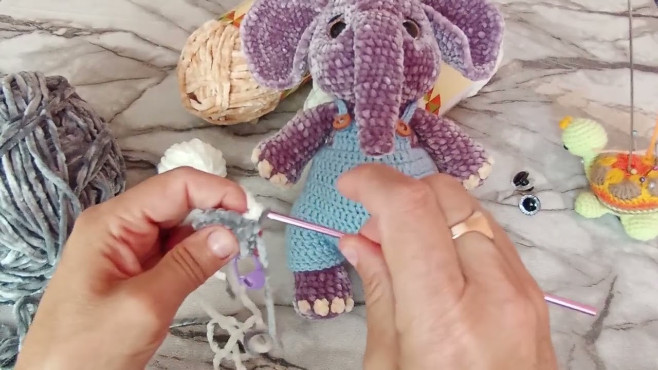 МК - Слоник/ 1-я часть🧶🐘🤗#вязаныеигрушки 