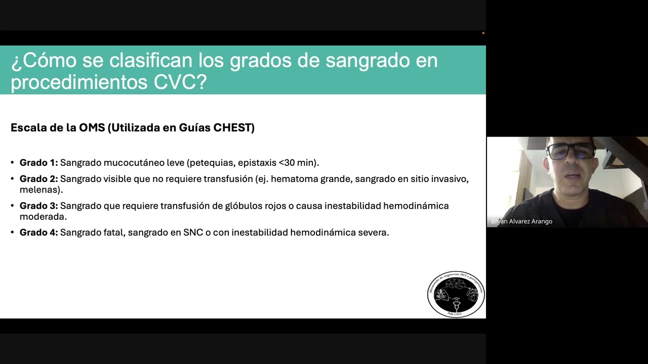 Corrección de las pruebas de coagulación para el paso de catéter venoso central (CVC) , POCUS