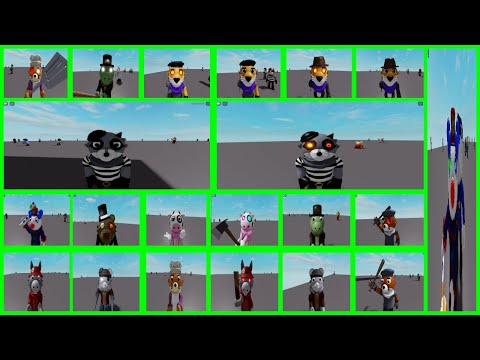 ROBLOX PIGGY: MY CUSTOM SKINS u0026 REDESIGNS TEST ALL NEW JUMPSCARES!