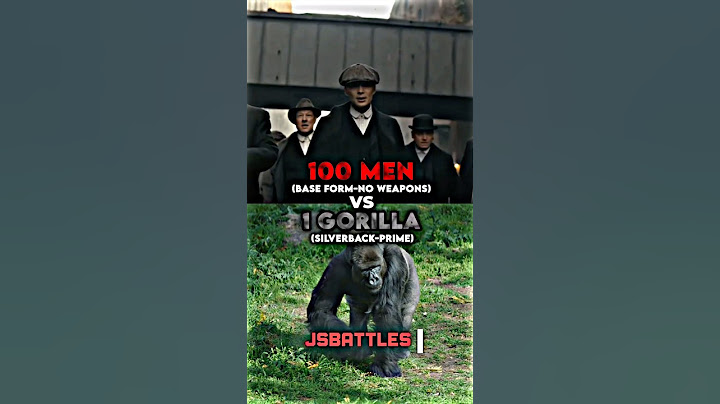 100 Men vs 1 Gorilla