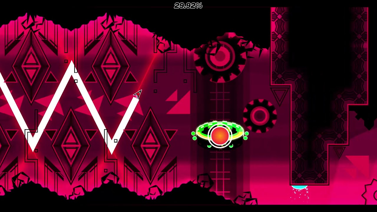 sweeping demon ii 3840 x 1080 geometry dash YouTube
